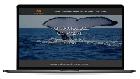 Capture du site atlantide-plongee.com
