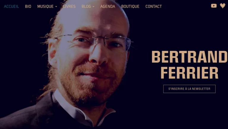 Capture du site bertrandferrier.fr