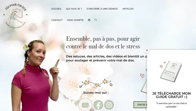 Capture du site feepourtondos.com